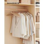 Generic Lot de 10 cintres en bois Rotatif - image 2