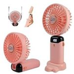 Generic Mini Ventilateur Portable Rechargeable – Pliable & Affichage LED - image 2
