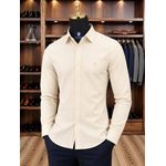 Generic  Chemise homme élégante à manches longues - image 2