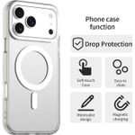 Generic Coque Transparent MagSafe Compatible pour IPhone 16 Pro Max avec Absorption des Chocs - Transparent + 1 Antichoc - image 2