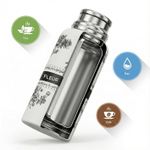 product_image_name-Harajuku Mini-Bouteille d'eau isotherme Flower Cup 800 ml, en acier inoxydable, élégante avec motif floral noir et blanc et bandoulière pratique-3