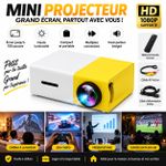 Generic Mini Projecteur Portable HD 1080P Écran jusqu’à 100 Pouces - image 2
