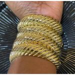 Lot De 04 Bracelet Femme Or, Bracelet Doré, Bracelet Jonc Femme, Bracelet, Plaqué Or Femme, Bracelet Femme Acier Inoxydable, Bijoux Femme Or, Cadeaux D'anniversaire Pour Filles Et Femmes