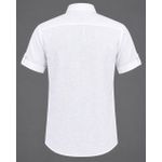 Generic Chemise Homme - Manches Courtes Brodées - Blanc & Or - image 2