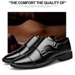 product_image_name-Fashion-Chaussures en cuir noir décontracté pour homme (style bureau)-3