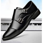 product_image_name-Fashion-Chaussures en cuir noir décontracté pour homme (style bureau)-4