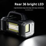 Generic Lampe Torche LED Multifonctionnelle Rechargeable avec Projecteur COB - image 3