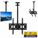 ANTHO Support Plafond TV Inclinable 32" – 75" Réglable – Fixation Universelle VESA