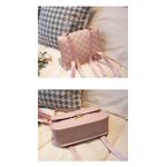 Fashion Sac à dos/sac à main rose matelassé - image 2