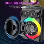 Generic BAFFLE Bluetooth Mini Speaker Avec Micro - image 2