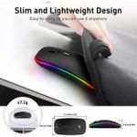 product_image_name-Generic-Souris Sans Fil Rechargeable Bluetooth 2.4G et Port-5