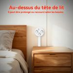 Generic Multiprise Extensible avec Ports USB – Rallonge Électrique pour Canapé et Table de Chevet, Prise Multiple Type E 2500W - image 3