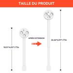 Generic Multiprise Extensible avec Ports USB – Rallonge Électrique pour Canapé et Table de Chevet, Prise Multiple Type E 2500W - image 7