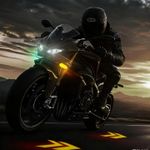 product_image_name-Generic-Clignotant RGB pour moto avec projecteur de signalisation ambre, compatible à l'avant et à l'arrière, feux veilleuse multicolore avec plus de 25 mode de jeu de lumière toucher l'extrémité du clignotant avec un aimant pour changer de mode-3