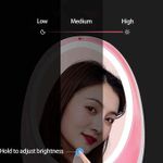 product_image_name-Generic-Boîte de rangement portable de maquillage en forme d'œuf - organisateurs de maquillage avec miroir - Tiroir lumineux LED - Boîte de rangement portable pour cosmétiques, support pour produits de soins de la peau, argent-3