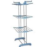 product_image_name-Generic-Séchoir 3 Niveaux Multifonctions Avec Roues – Bleu-2