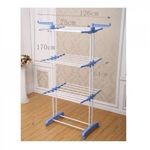 product_image_name-Generic-Séchoir 3 Niveaux Multifonctions Avec Roues – Bleu-3