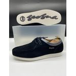 Geogra Chaussures Homme en Cuir Daim avec Lacets NOIR – Style Élégant et Confort Durable 