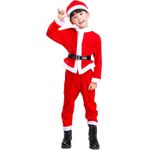 product_image_name-Generic-Costume de Père Noël pour enfants, Costume de Père Noël avec bonnet, ceinture, Costume de Noël, Cadeau de Noël pour enfants Costume de Père Noël pour enfants (3-5 ans)-1
