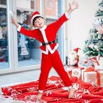 product_image_name-Generic-Costume de Père Noël pour enfants, Costume de Père Noël avec bonnet, ceinture, Costume de Noël, Cadeau de Noël pour enfants Costume de Père Noël pour enfants (3-5 ans)-4