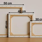 product_image_name-Generic-Pack premium de Trois Toiles sur Châssis - Coton Blanc-2