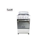 product_image_name-Ilux-Cuisinière - Gaz 4 Feux LXG-40W - 50x50 Cm - Blanc -  - Garantie 24  Mois-1