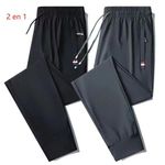 product_image_name-Fashion-Pantalons De Survêtement Décontractés Pour Hommes 2 En 1-1