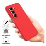 Coque En Silicone Compatible Pour Nfinix Hot 50- Rouge