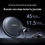 Oraimo SpaceBuds 2 Écouteurs True Wireless AI Smart – Gris spatial - image 2