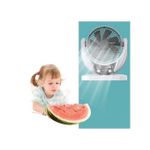 product_image_name-Generic-Ventilateur Solaire Rechargeable De 6 Pouces Avec Batterie 3,2 V/3,5 Ah Et Panneau Solaire 6 V 4 W-4