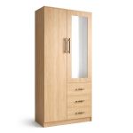 Placard de chambre en bois clair