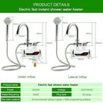 product_image_name-Generic-Chauffe-eau De Douche Ou De Cuisine Instantané électrique Robinet D'eau Chaude - Blanc Noir-4