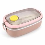 Generic Boîte à déjeuner isotherme – Lunch box avec couvercle transparent