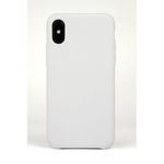Coque En Silicone Compatible iPhone X avec 1 antichoc - Blanc