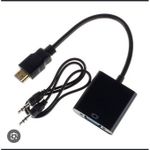product_image_name-Generic-Adaptateur HDMI Mâle Vers VGA Femelle + jack-2