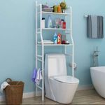product_image_name-Generic-Meuble De Rangement Salle De Bain 3 Niveaux - Rangement Toilettes Avec Etagere - Blanc-2