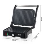 RAF Grill Électrique & Machine à Steak - R.2602 - 1500W - Ouverture 180° - image 6