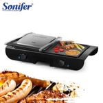 product_image_name-Sonifer-Gril Électrique Multifonction 2 en 1 - 1500W 220V SF-6132-1