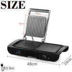 product_image_name-Sonifer-Gril Électrique Multifonction 2 en 1 - 1500W 220V SF-6132-4