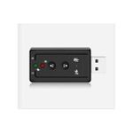 Adaptateur Clé USB Carte Son 3d 7.1 Audio Micro Pour Pc - Noir