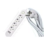 Multiprise 4 Prises Avec 3 Ports Usb