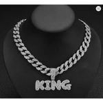 Generic Chic Chaîne En Strass Or Chaîne Luxueuse Bling Médaillée KING...