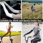 product_image_name-Generic-Manchettes Ant-UV Ice avec trous pour les pouces pour femmes et filles, manchon de bras de compression rafraîchissant UV, manchon de sport extérieur - NOIR-5