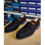 Gn mocassin en cuir pour homme-noir