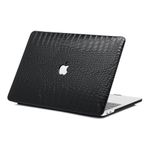 product_image_name-Kit-Coque Macbook : Kiit de Protection Similicuir Noir pour Macbook Air 13 Pouces, 2022 à 2025 (A2681, A3113, A3240)-1