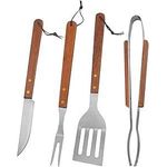 Generic Lot de 4 Ustensiles Barbecue en Acier Inoxydable