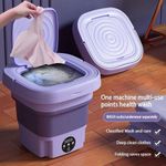 Generic 8L Micro Portable Ultrasonique Pliant Turbo Machine à Laver - image 2