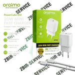Oraimo POWERCUBE 202-OCW-5202ECC - chargeur de téléphone 20W - câble type-C à type-C - blanc - image 2