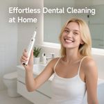 product_image_name-Generic-Kit de Nettoyage Dentaire Anti-Tartre, Brosse à Dents Électronique Intelligente et Imperméable IPX6 à Ultrasons avec 5 Modes pour Enlever la Plaque et les Taches - Blanc-2