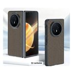 Coque HONOR V3 (Couleur Or-carbone ) , MODÈLE PREMIUM EN TEXTURE MATE FINITION FIBRE DE CARBONE ANTI-DÉRAPANTE 